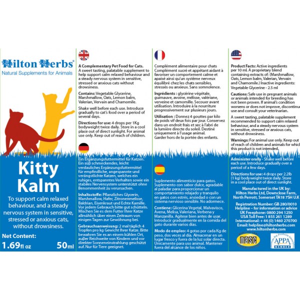 Kitty Kalm - whole label